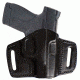 Tagua Gunleather Open Top Leather Belt Holster S&amp;W Shield 9mm/.40 Caliber Right Hand Black