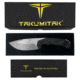 Takumitak Companion Fixed Blade Knife, 4in, D2, Drop Point, G10 Handle, Silver, TKF212SL