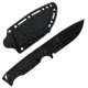 Takumitak Easy Night Fixed Blade Knife, 4.25 in Blade, 3cr13, Black, TKF304