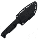 Takumitak Easy Night Fixed Blade Knife, 4.25 in Blade, 3cr13, Black, TKF304
