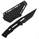 Takumitak Heat Fixed Blade Knife, 4.5 in Blade, 3cr13, Black, TKF301