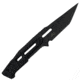Takumitak Heat Fixed Blade Knife, 4.5 in Blade, 3cr13, Black, TKF301