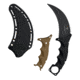 Takumitak Midnight Fixed Blade Knife, 4.75 in Blade , 3cr13, Black, TKF307