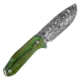 Takumitak Takumi Fixed Blade Knife, 4.5in, 3cr13 Blade, Drop Point Blade, Glow Resin, Green, TKF502GN-CS