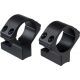 Talley 1 in Model 700-721-722-725-40X Low Ultralight Rifle Scope Rings, Black Anodize, 930700UL
