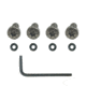 TANDEMKROSS Engraved Titaniam Grip Screws, Standard 1911, Titanium TK29N0297SSL1