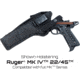 TANDEMKROSS Side Switch Nylon Ambidextrous Belt Loop Holster For Ruger MK Series, 22/45 Browning Buck Mark, and Smith &amp; Wesson SW22 Victory, Black, TK00N0367BLK1