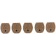 TangoDown Vickers Tactical Floor Plates for Glock Magazine 9mm, .40, .357 SIG, .45GAP, Pack of 5, Tan, TDVTMFP-001-BRN