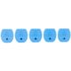 TangoDown Vickers Tactical Floor Plates for Glock Magazine 9mm, .40, .357 SIG, .45GAP, Pack of 5, Blue, TDVTMFP-001-BLU