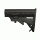 Tapco Intrafuse Mil-spec Ar T6 Stock, Body Assembly Only - STK0916 MIL BLACK