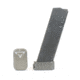Taran Tactical Innovations Firepower Magazine Extension Base Pad, Glock 19/23, +2/3 Round, Titanium Gray, GBP940C-05