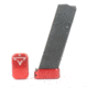 Taran Tactical Innovations Firepower Magazine Extension Base Pad, Glock 19/23, +2/3 Round, Red, GBP940C-03