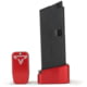 Taran Tactical Innovations Base Pad for Glock 43 Magazine, Red, 2, GBP9-03