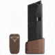 Taran Tactical Innovations Firepower Magazine Extension Base Pad, Glock 43, +3 Round, Coyote Bronze, GBP9-6