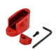 Taran Tactical Innovations Firepower Magazine Extension Base Pad, Smith &amp; Wesson M&amp;P Shield 9/40, +1/2 Round, Red, MPSB940-03