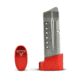 Taran Tactical Innovations Firepower Magazine Extension Base Pad, Smith &amp; Wesson M&amp;P Shield 9/40, +1/2 Round, Red, MPSB940-03