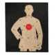 Target Barn B-21 Reversed Police Silhouette Paper Targets With Red Center 100 Per Pack