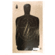 Target Barn B-34 Police Silhouette Paper Targets 25 Yard 100 Per Pack