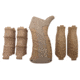 Tdi Arms AR15/M4 Interchangeable Firearm Grip - 6 pcs, Khaki, Medium, UPG16-K
