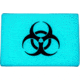 TEC Accessories BEACON Patch, 3in X 2in X 0.19in, Proprietary Embrite Compound Construction, Hook And Loop Backing, Biohazard Artwork, Glows Aqua In The Dark, EMP-002-A