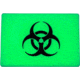TEC Accessories BEACON Patch, 3in X 2in X 0.19in, Proprietary Embrite Compound Construction, Hook And Loop Backing, Biohazard Artwork, Glows Green In The Dark, EMP-002-G
