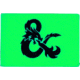 TEC Accessories BEACON Patch, 3in X 2in X 0.19in, Proprietary Embrite Compound Construction, Hook And Loop Backing, Dungeons &amp; Dragons Artwork, Glows Green In The Dark, EMP-007-G