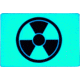 TEC Accessories BEACON Patch, 3in X 2in X 0.19in, Proprietary Embrite Compound Construction, Hook And Loop Backing, Radioactive Artwork, Glows Aqua In The Dark, EMP-003-A