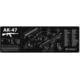 TekMat 36in Printed Gun Cleaning Mat AK-47, Black, TEK-36-AK47