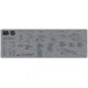 TekMat 36in Printed Gun Cleaning Mat AR-15, Grey, TEK-36-AR15-GY