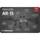Tekmat Armorers Bench Mat 11''x17'' Ar-15 Liberal's Guide