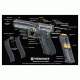 Tekmat Armorers Bench Mat 11''x17'' Glock 17 G4 Cut Away