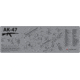 Tekmat Armorers Bench Mat 12''x36'' Ak-47 Grey