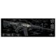 Tekmat Armorers Bench Mat 12"x36" Ar-15 Cut Away Black