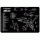 TekMat Heckler and Koch USP Gun Cleaning Mat,11x17in,Black 17-HKUSP