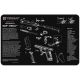 TekMat Smith &amp; Wesson M&amp;P Shield Gun Cleaning Mat, Black, 11 x 17