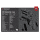 TekMat CZ-75 Shadow 2 SA Gun Cleaning Mat, Black/White, Rubber, 11 x 17in, TEKR17CZSHDW2