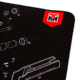 TekMat Ultra 44 - Remington 870 Gun Cleaning Mat, Black, TEK-44-REM-870