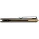 Tekto F1 Alpha Folding Knife, 3.1 in, D2 Steel, Modified Straight Back, G10, Carbon Fiber, Bronze, F1R-G1BK-D2BK1-A3