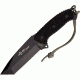 Tekut Ares S Fixed Blade Knife, black finish 7Cr17MoV stainless blade, Textured black G-10 handle TK5025B