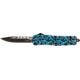Templar Knife Gen II Maiden Teal OTF Automatic Folding Knife, 3.5in, D2, Drop Point Blade, Black Finish, Metal Alloy Handle, L-MDT-33-1