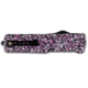 Templar Knife Premium Weighted Small Zinc Pink Fleur OTF Knife, 3in, Dagger, Black D2, SZ-PKF-12-1