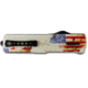 Templar Knife Premium Weighted We The People OTF Knife, 3.55in, Drop, Black D2, LZ-WTP-32-1