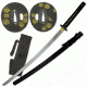 Ten Ryu Fixed Blade, 41in, Carbon Steel Blade, Authentic Ray Skin Wrapped Handle MA-001B