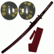 Ten Ryu Fixed Blade, 41in, Carbon Steel Blade, Authentic Ray Skin Wrapped Handle MA-001R