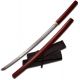 Ten Ryu Fixed Blade, 41in, Carbon Steel Blade, Burgundy Wood Handle, TR-025BG