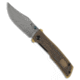 Tenable Knives Tenable Bison Liner Lock Knife Amber PEI 3.2" Damascus, Yellow, Damascus, adult, BHQ-236323