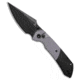 Tenable Knives Tenable Fenrir Button Lock Knife Purple Micarta + BW Aluminum 3.4" Black SW, Black/Purple, 14C28N, adult, BHQ-223406