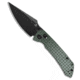 Tenable Knives Tenable Fenrir Crossbar Lock Knife Green G-10 Frag 3.4" Black Stonewash, Green, Nitro-V, adult, BHQ-221263