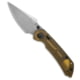 Tenable Knives Tenable Fenrir Top Folding Knife, 3.40in, Damascus, Harpoon Blade, ULTEM, Yellow Handle, Yellow/Gray, 7.85 inch, BHQ-223399