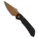 Tenable Knives Tenable Fenrir Top Folding Knife, 3.40in, Nitro V Steel, Harpoon Blade, G-10, Black Handle, Black/Gold, 7.85 inch, BHQ-223396